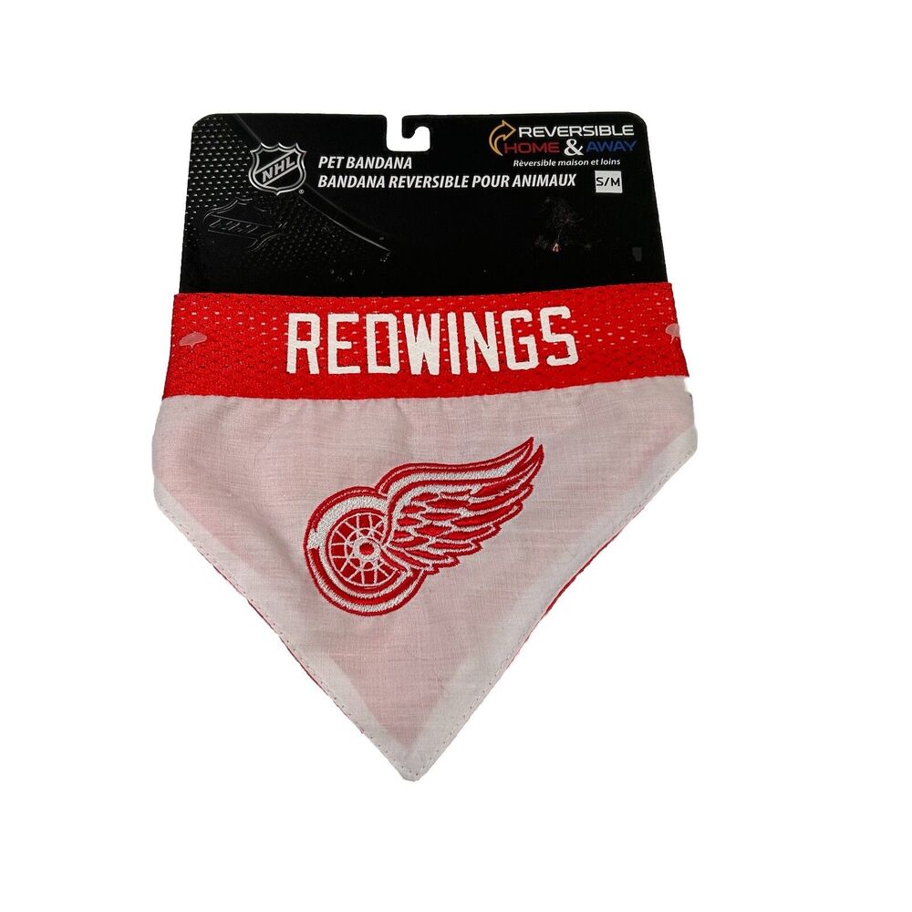 Detroit Red Wings NHL Pet Bandana Reversible Small New With Tags